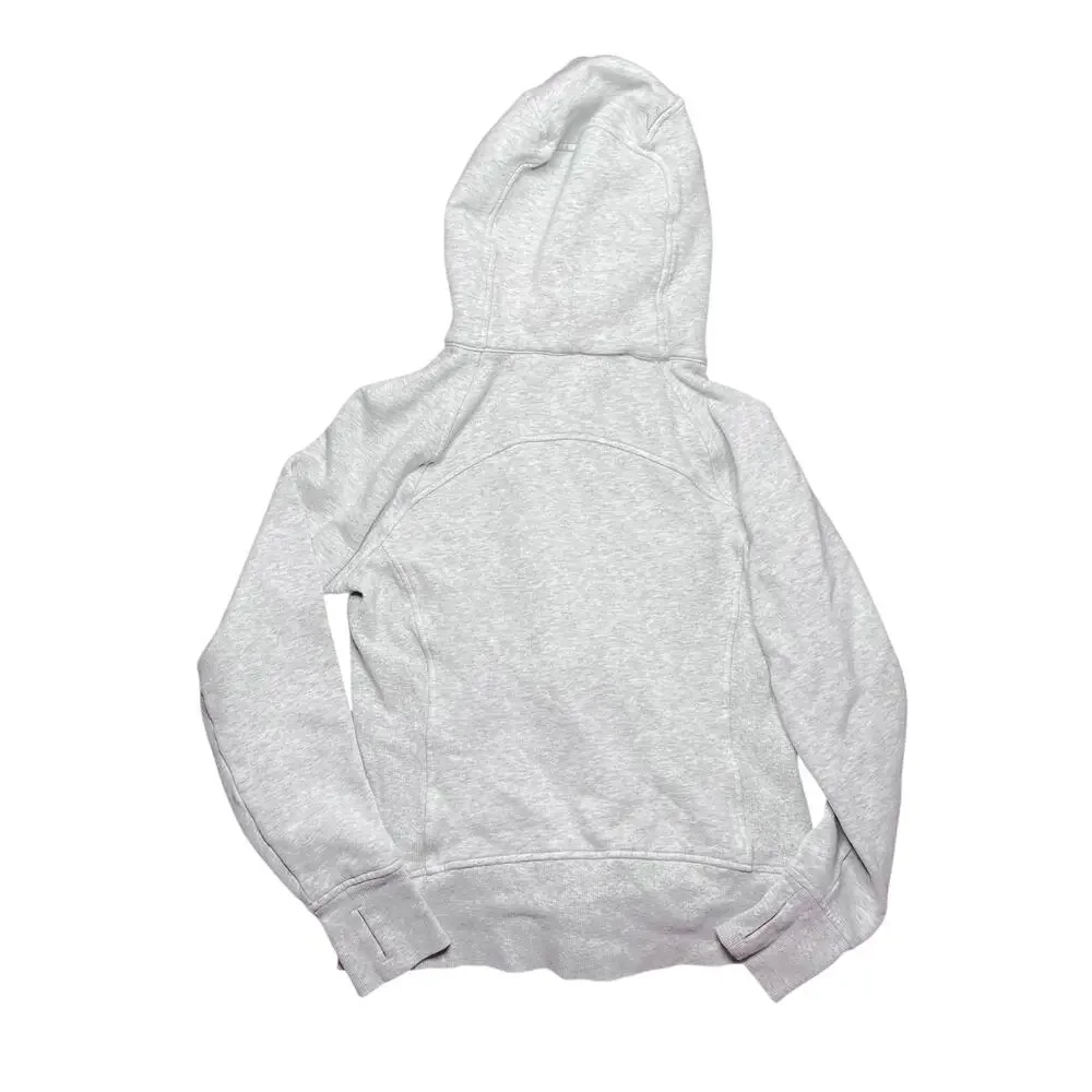 Lululemon Scuba Hoodie Light Cotton Fleece Heathered Core Ultra Light Grey 8 - Picture 2 of 3